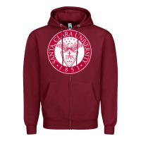 Burgundy santa clara u Zipper Hoodie - linhVisuals