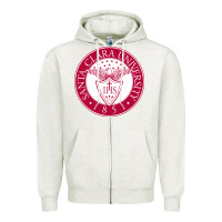 Oatmeal Heather santa clara u Zipper Hoodie - linhVisuals