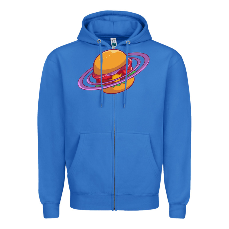 Burger  Saturn Zipper Hoodie by linhVisuals | Teevron