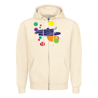 Sandshell retro graphic design   frank lloyd wright Zipper Hoodie - linhVisuals