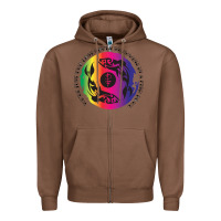 Chestnut two lost souls swimming in a fish bowl Zipper Hoodie - linhVisuals