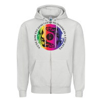 Dove Grey two lost souls swimming in a fish bowl Zipper Hoodie - linhVisuals