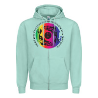 Seafoam two lost souls swimming in a fish bowl Zipper Hoodie - linhVisuals