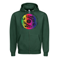 Sports Green two lost souls swimming in a fish bowl Zipper Hoodie - linhVisuals