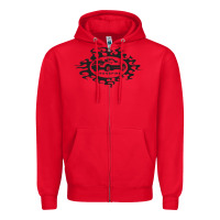 Red tribal xfire roadster   crossfire roadster Zipper Hoodie - linhVisuals