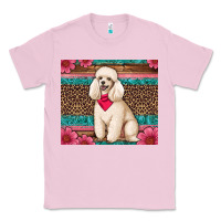 Bubblegum Pink standart poodle floral Classic Tee - Artiststas