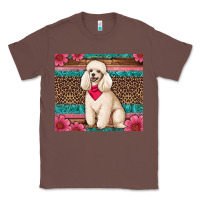 Chestnut standart poodle floral Classic Tee - Artiststas