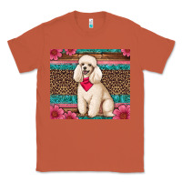 Copper standart poodle floral Classic Tee - Artiststas