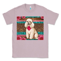 Lilac standart poodle floral Classic Tee - Artiststas