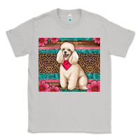Moon Dust standart poodle floral Classic Tee - Artiststas