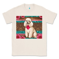 Natural standart poodle floral Classic Tee - Artiststas