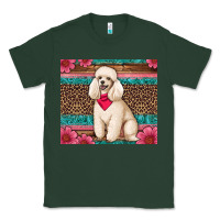 Sports Green standart poodle floral Classic Tee - Artiststas