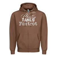 Chestnut wtf in military speak   saying Zipper Hoodie - linhVisuals