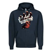 Navy Judas Of Priest - British Steel Zipper Hoodie - linhVisuals
