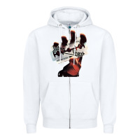 White Judas Of Priest - British Steel Zipper Hoodie - linhVisuals