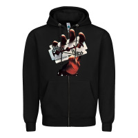 Black Judas Of Priest - British Steel Zipper Hoodie - linhVisuals
