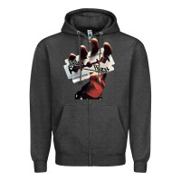 Charcoal Heather Judas Of Priest - British Steel Zipper Hoodie - linhVisuals