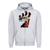 Heather Grey Judas Of Priest - British Steel Zipper Hoodie - linhVisuals