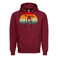 Burgundy skateboard vintage for skateboards lovers Zipper Hoodie - linhVisuals