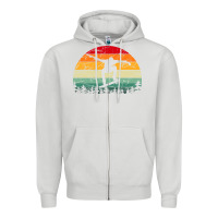 Dove Grey skateboard vintage for skateboards lovers Zipper Hoodie - linhVisuals