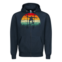 Navy skateboard vintage for skateboards lovers Zipper Hoodie - linhVisuals