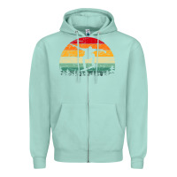Seafoam skateboard vintage for skateboards lovers Zipper Hoodie - linhVisuals