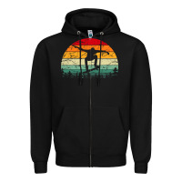Black skateboard vintage for skateboards lovers Zipper Hoodie - linhVisuals