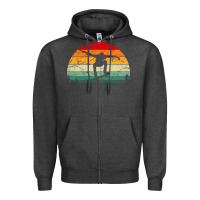 Charcoal Heather skateboard vintage for skateboards lovers Zipper Hoodie - linhVisuals