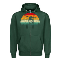 Sports Green skateboard vintage for skateboards lovers Zipper Hoodie - linhVisuals