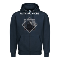 Navy faith no more Zipper Hoodie - linhVisuals