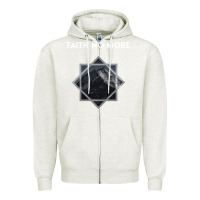 Oatmeal Heather faith no more Zipper Hoodie - linhVisuals
