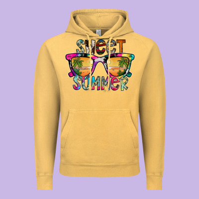 Sweet Summer Vintage Hoodie Designed By Cowhidedigitalart