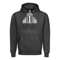 Charcoal Heather École normale supérieure (paris) Zipper Hoodie - linhVisuals