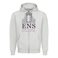 Dove Grey École normale supérieure (paris) Zipper Hoodie - linhVisuals