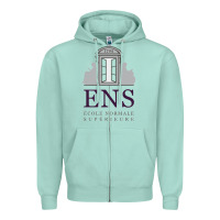 Seafoam École normale supérieure (paris) Zipper Hoodie - linhVisuals