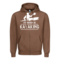 Kayaking T  Shirt I' D Rather Be At The Lake Kayaking T  Shirt Zipper Hoodie | Teevron