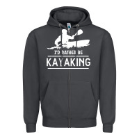 Smoke kayaking t  shirt i' d rather be at the lake kayaking t  shirt Zipper Hoodie - linhVisuals
