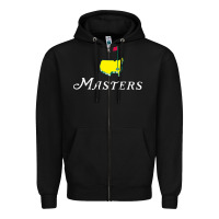 Black MASTERS Zipper Hoodie - linhVisuals