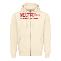 Sandshell logocnsmdp conservatoire de paris Zipper Hoodie - linhVisuals