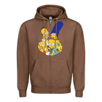 Chestnut simpson Zipper Hoodie - linhVisuals