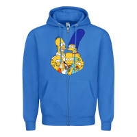 True Royal simpson Zipper Hoodie - linhVisuals