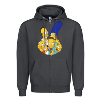 Smoke simpson Zipper Hoodie - linhVisuals