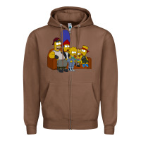 Chestnut simpson family Zipper Hoodie - linhVisuals