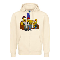 Sandshell simpson family Zipper Hoodie - linhVisuals
