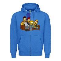 True Royal simpson family Zipper Hoodie - linhVisuals
