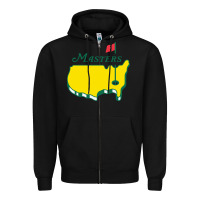 Black MASTERS TOURNAMENT GOLF 2022 Zipper Hoodie - linhVisuals