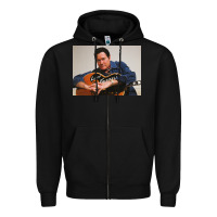 Black lefty frizzell's music collected in ne Zipper Hoodie - linhVisuals