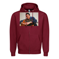 Burgundy lefty frizzell's music collected in ne Zipper Hoodie - linhVisuals