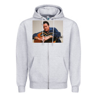 Heather Grey lefty frizzell's music collected in ne Zipper Hoodie - linhVisuals