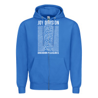 True Royal JOY DIVISION - UNKNOWN PLEASURES Zipper Hoodie - linhVisuals